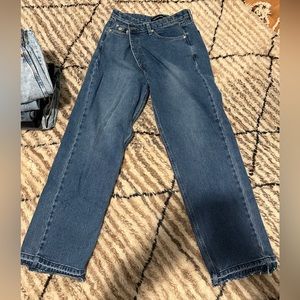 Criss cross jeans from The Frankie Shop